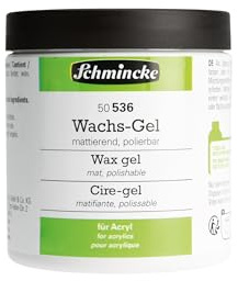 Schmincke Wachs-Gel für Acrylfarben, 50536057, Medium für matte Effekte, 250 ml Tiegel, verändert die Oberflächenwirkung von Acrylfarben