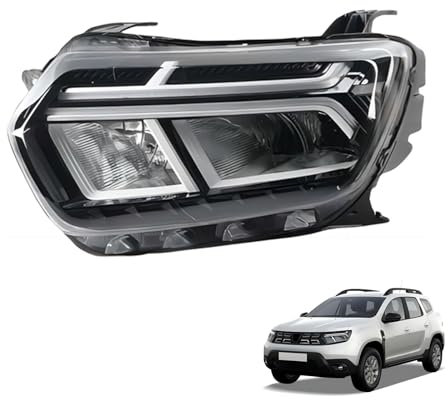 JSUDQR Left Headlight for RENAULT DACIA DUSTER 2022 White XF733-010 White Left