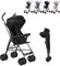 XUANYU Poussette Canne Compacte et Pliable avec Tapis Cool Poussette de Voyage Pliable Poussettes Compacte Bébé 6 Mois à 4 Ans, Jusqu'à 25 kg (Noir)