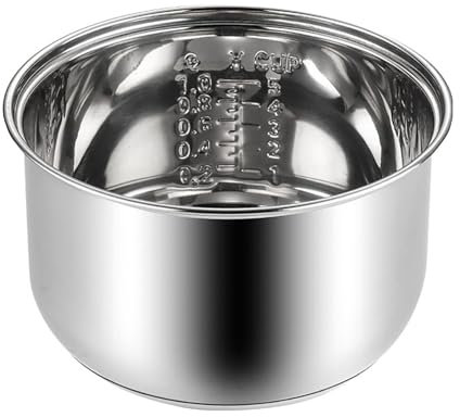 Stainless Steel Rice Cooker Inner Pot Replacement 2-5l Functional Inner Tank Bowl for Rice Cookers Kitchen Accessory (2L)