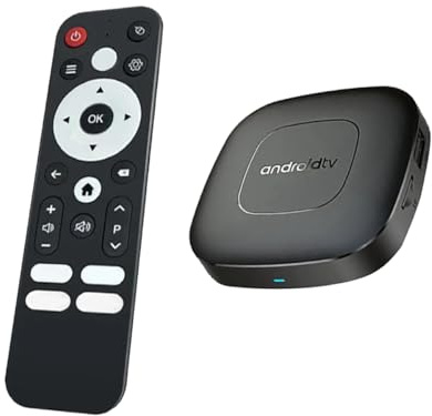T1 Deluxe Edition Android 14.0 ATV Box Quad-Core WiFi6 2.4G/5.8Ghz BT5.0 4K AV1 Ultra HD Voice Control Smart Home Player