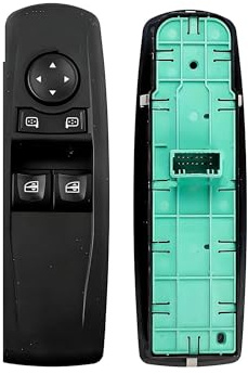 Bouton Leve Vitre pour Mégane III pour Coupé 2008-2012 Interrupteur Commande Électrique Côté Conducteur Bouton Lève-vitre sans Rabattement 809610004R 13 Broches