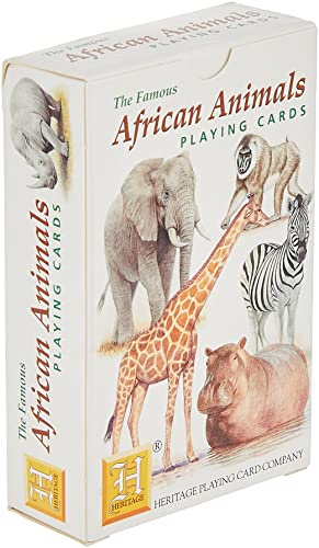 African Animals Playing Cards