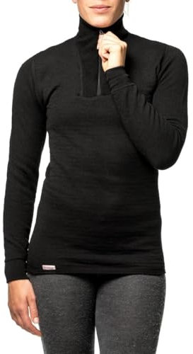 Woolpower 200 Zip Turtle Neck schwarz Größe XXL 2021 Unterwäsche