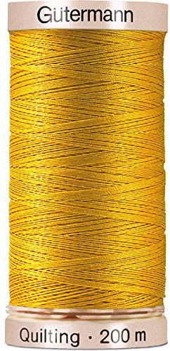 Gutermann Quilting Hand Thread Waxed 200m 0349 Canary