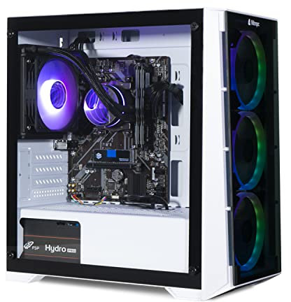 NitroPC - PC Gaming Avancé Bronze Plus (AMD Ryzen 5 5600GT 6/12 4.6GHz, RX Vega 7, RAM 16Go, M.2 1To, Windows 11, éclairage RGB, WiFi) Ordinateur de Bureau, PC Gamer (Noir)