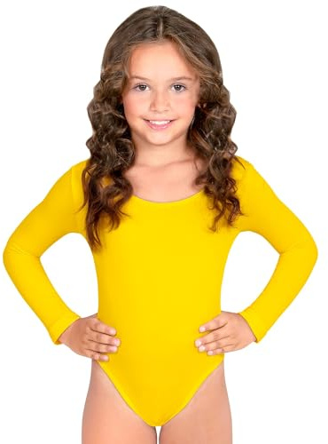 W WIDMANN MILANO Party Fashion - Body für Kinder | Langarm Body für Tanz, Ballett, Gymnastik, Karneval, Theater, Mottoparty
