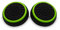 OcioDual 2X Funda de Goma Verde Compatible con Joystick Mando PS5 / PS4/FAT/Slim/Pro Xbox One Eje L3 R3 Gomas