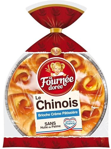 LA FOURNÉE DORÉE - Chinois Crème Pâtissière 600G - Lot De 4 - Vendu Par Lot