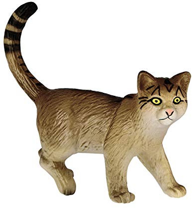 Bullyland 66373 - Spielfigur Wildkatze, ca. 7,1 cm große Tierfigur, detailgetreu, PVC-frei, ideal als kleines Geschenk für Kinder ab 3 Jahren