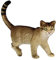 Bullyland 66373 - Spielfigur Wildkatze, ca. 7,1 cm große Tierfigur, detailgetreu, PVC-frei, ideal als kleines Geschenk für Kinder ab 3 Jahren