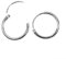 Arranview Jewellery Small sterling silver hoop earrings. 10mm across and hinged opening