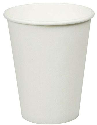 We Can Source It Ltd - Single Wall White Paper Disposable Cups - 16oz Recyclable Paper Cups for Hot and Cold Drinks - Pack of 25