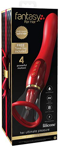 Pipedream Fantasy For Her Her Ultimate Pleasure Holiday Version, Red, One Size