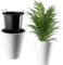 KADAX Pot de Fleurs Haut pour Intérieur et Extérieur, Jardinière avec Grande Taille et Conception Résistante aux Intempéries, Grand Bac à Fleur (Blanc, 30 cm)