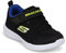Skechers SKECH-STEPZ 2.0 MINI WANDERER, Zapatillas para Niños, Black Textile/ Synthetic/ Blue & Lime Trim, 24 EU