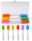 VooGenzek 6 Pezzi Pennelli in Silicone, Pennello da Cucina, Spazzole in Silicone Resistente al Calore per Barbecue, per Cottura Pasticceria, 6 Colore