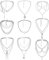 Kakonia Punk Layered Halsketten für Frauen Mädchen Männer Jungen Kreuz Herz Schloss Schmetterling Schlange Kaninchen Gothic Choker Halsketten Silber Chunky Kette Statement Ketten Y2K Emo Halskette Set