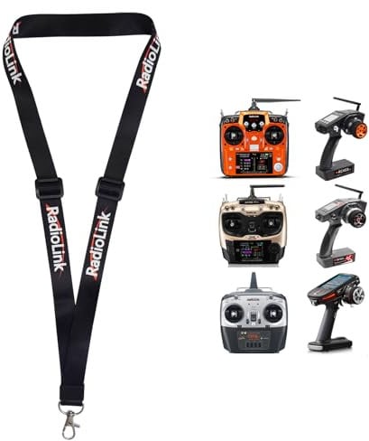 Radiolink RC Transmitter Lanyard Adjustable Strap Neck Sling Hook for Radio Remote Controller RC8X/AT10II/AT9S/AT9S Pro/RC6GS V3/RC4GS V3/T8FB/X4/X6/T12D/T16D