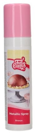 FunCakes Metallic Spray Bronze: Lebensmittelfarbe Spray, einfach eine metallische Schicht auf Torten sprühen, perfekt für die Tortendekoration 100 ml
