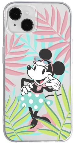 ERT GROUP Handyhülle für Apple iPhone 14 Original und offiziell Lizenziertes Disney Muster Minnie 040 optimal an die Form des Handy angepasst, teilweise transparent