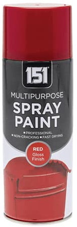 Inspired Essentials Multi-Purpose Spray Paint 400ml for Metal, Wood, Plastic, Walls, Aerosol Spray with Perfect Finish (Red, Pack of 1)