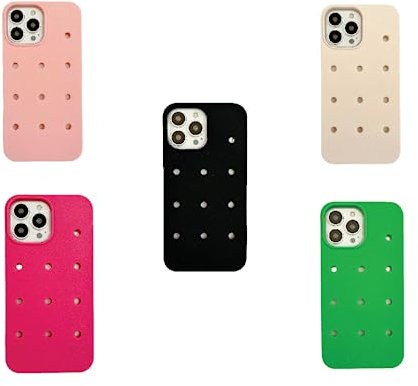 GDJEWLS Silicone Phone Case with charms hole for iPhone 12,12 Pro,12 Promax Silicone Case, Silky-soft Shockproof Cover, Full-body Protective Phone Case (CREAM FOR IPHONE 14PRO)