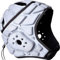 COOLOMG Kopfschutz Helm Sport Training Rugby Football Torwart Tormann Kopfprotektor Unterstützung verstellbar Grau