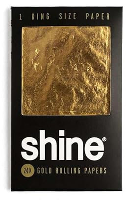 Shine 24K Gold Zigarettenpapier King Size 1-Blatt-Packung