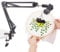 OLYCRAFT Black Embroidery Table Stand Kit 8mm Hole Hand Embroidery Stand Lap Folding Cross Stitch Stand Clamp Hand Embroidery Hoop Holder 360 Rotated Embroidery Holder Stand for Embroidery Hoops