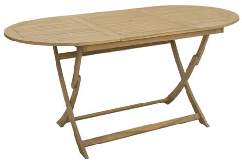 vidaXL Gartentisch, Outdoor Tisch mit Klappdesign, Esstisch für Garten Terrasse, Klapptisch Terrassentisch Gartenmöbel, Massivholz Akazie
