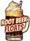GLOBLELAND Root Beer Floats Unregelmäßig Retro Blechschild Eiscreme Beer Lustige Schilder Mit Sprüchen Vintage Metallschild Für Sommer Bars Restaurants Eisdielen Eiswagen Restaurants