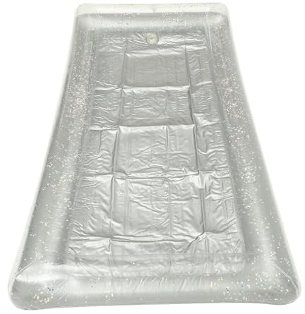 TOPBATHY Bar di Ghiaccio Gonfiabile Vassoio Refrigerante Riutilizzabile per Bevande Insalata Cibo per Feste Picnic Campeggio Piscine Leggero