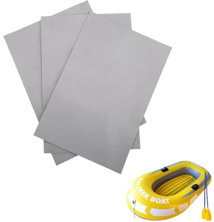 Hominas PVC Flicken Schlauchboot 3 Stücke Wasserdichter Flicken Schlauchboote Reparatur Patches 10 x 15 cm Zubehör für Schwimmbäder Luftbett Raft Kajak