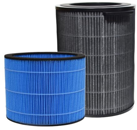 PUREBURG FY3437 FY3455 Ersatzfilter-Set kompatibel mit PHILIPS AC3737/10 Series 3000 Luftreinigung und -befeuchtung 2-in-1, HEPA + Befeuchtungsfilter Aktivkohle