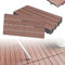 XINZI WPC Terrassenfliesen Holzoptik Balkonfliesen, 30x60 cm WPC Fliesen Klickfliesen Bodenbelag mit Drainage Gitter, Terrassendielen Kunststoff Gartenfliesen Bodenfliesen (18 Stück, Braun)