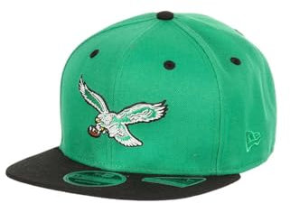 New Era Philadelphia Eagles NFL Two Tone Grün Schwarz Verstellbare 9Fifty Original Fit Snapback Cap - One-Size