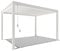 Weide Deluxe | Voll-Alu Pavillon | 3 x 4 M | Lamellendach weiß | Pergola freistehend