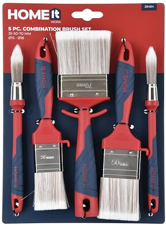 HOME It® Pinselset 5-TLG. Ø15/18 Flach 35/50/70 mm