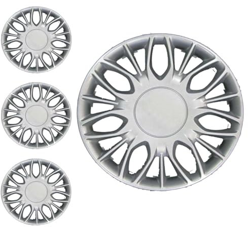 SERIE 4 BORCHIE - 4 COPRICERCHI COPPE RUOTA 15 PER LANCIA YPSILON 5P 16->