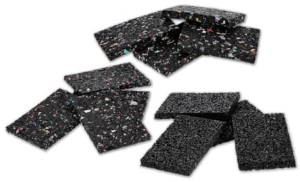 1x Alfa Ausgleichs-Pads 100 Stück 60 x 90 x 3 mm rutschfeste Terrassen-Pads unverrottbare Höhenausgleichpads