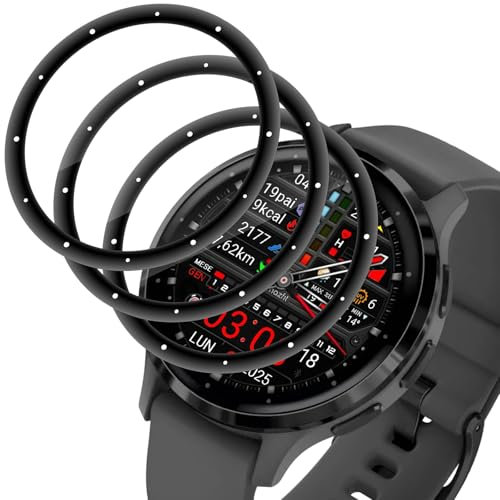 Beukei 3 Stück Schutzfolie für Garmin Venu 3s Panzer schutzglas, fullscreen panzerglas, 9H Härte, Anti-Kratzen für Garmin Venu 3s schutzfolie