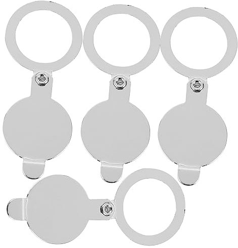 PartyKindom 4 Stück Anti-Sight-Türspiegelabdeckung Türzuschauer Deckentür Türspion für Privatsphäre Beschützer Türlochabdeckung verstecken Türspion Gucklochabdeckung Sichtschutz Kupfer Silber