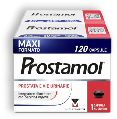 Prostamol, Integratore Prostata e Vie Urinarie, con Serenoa repens, 120 cps