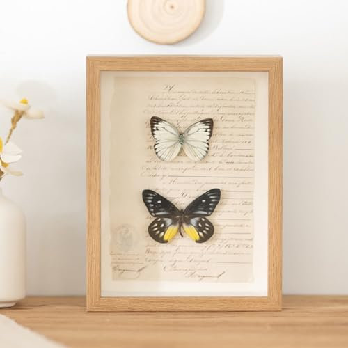 Dsnyu Picture Frames 20X20, Bilderrahmen Holz Quadrat Aus MDF Horizontal/Vertikal für Tischplatte Schlafzimmer Dekoration