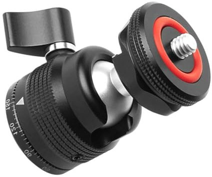 Platform Ballhead 1/4 Screw Tripod Mount Base For DSLR Cameras Various Devices Aluminum Alloy PTZ