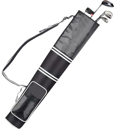 Golftasche, leichte Golftasche, hält 3–9 Stöcke, Organizer, leicht, wasserdicht, faltbar, für Turnierreisen, Flugzeug, Wagen, Übungen, Anfänger, Teenager, Tees, Handtücher, Kofferraum