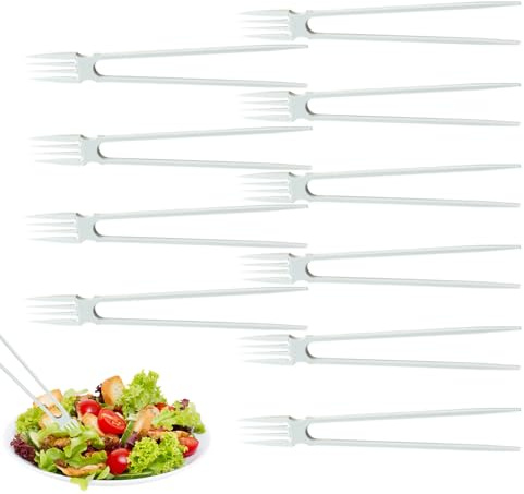 Forks and Chopsticks Set - 2 in 1 Multifunctional Dining Utensil | 21cm Non-Slip Portable Design, Asian Kitchen, Travel, Picnics, Restaurants, Beginners, Printed Material