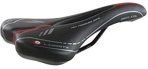 Selle Montegrappa RENNRADSATTEL FAHRRADSATTEL Liberty XXL - Made in Italy schwarz