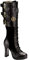 Demonia CRYPTO-302 Damen Stiefel, Schwarz (Blk Vegan Leather-Microfiber), EU 39 (UK 6) (US 9)